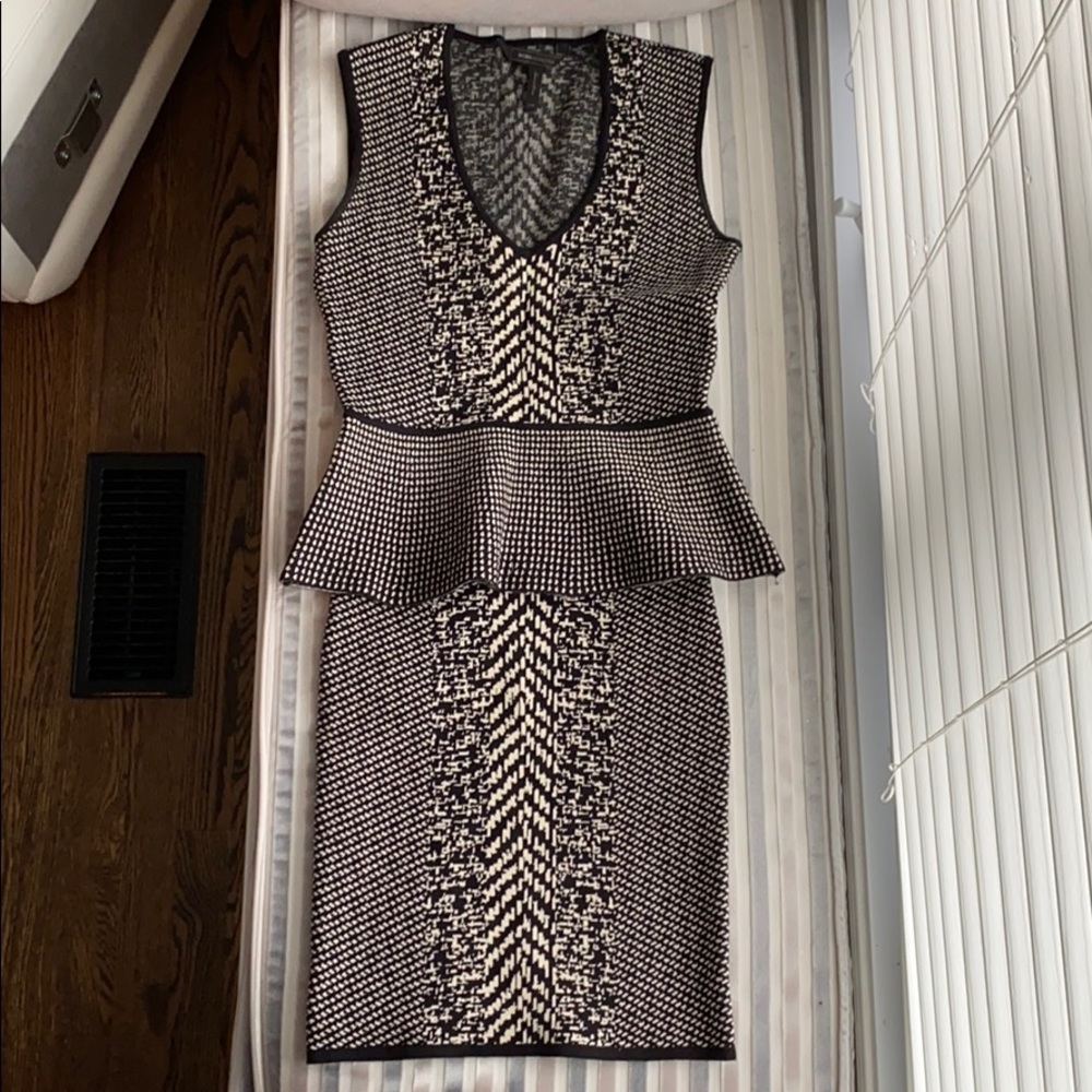 BCBG pencil skirt & Peplum Top